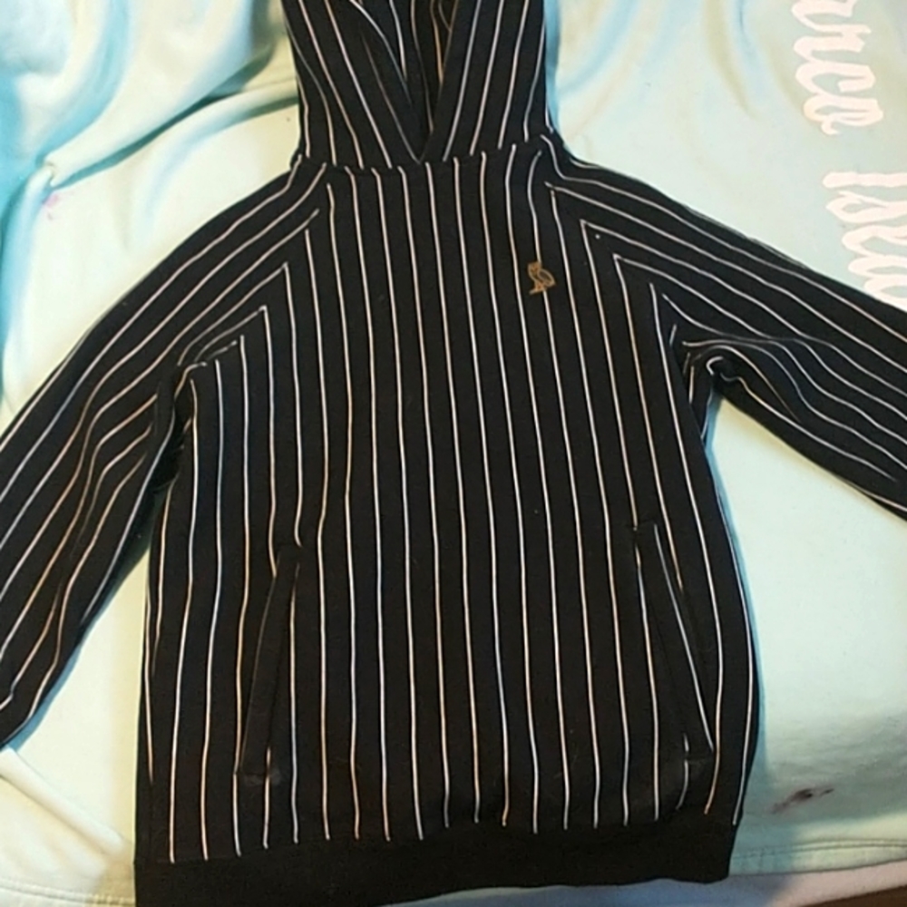 Black and white striped sweater